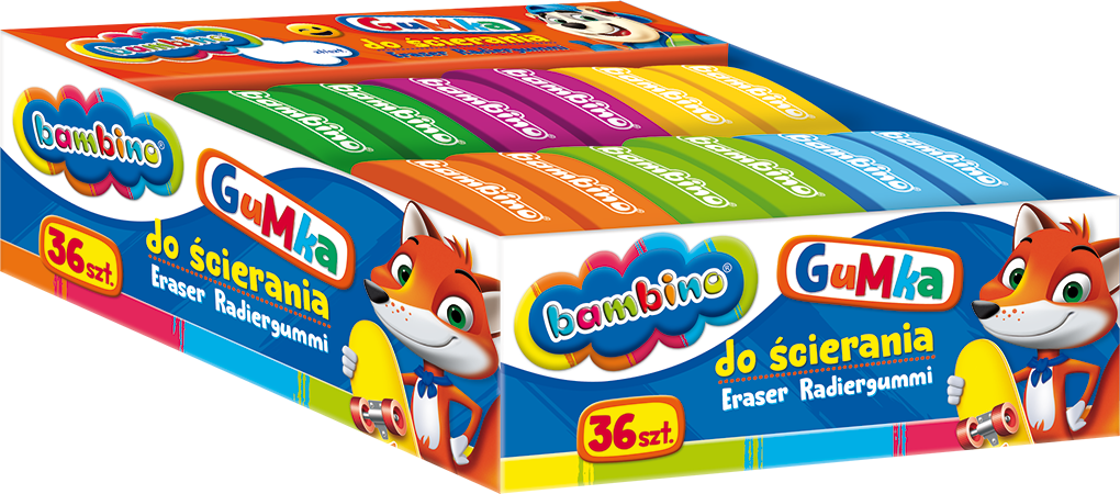 Gumka St. Majewski Bambino 36szt.